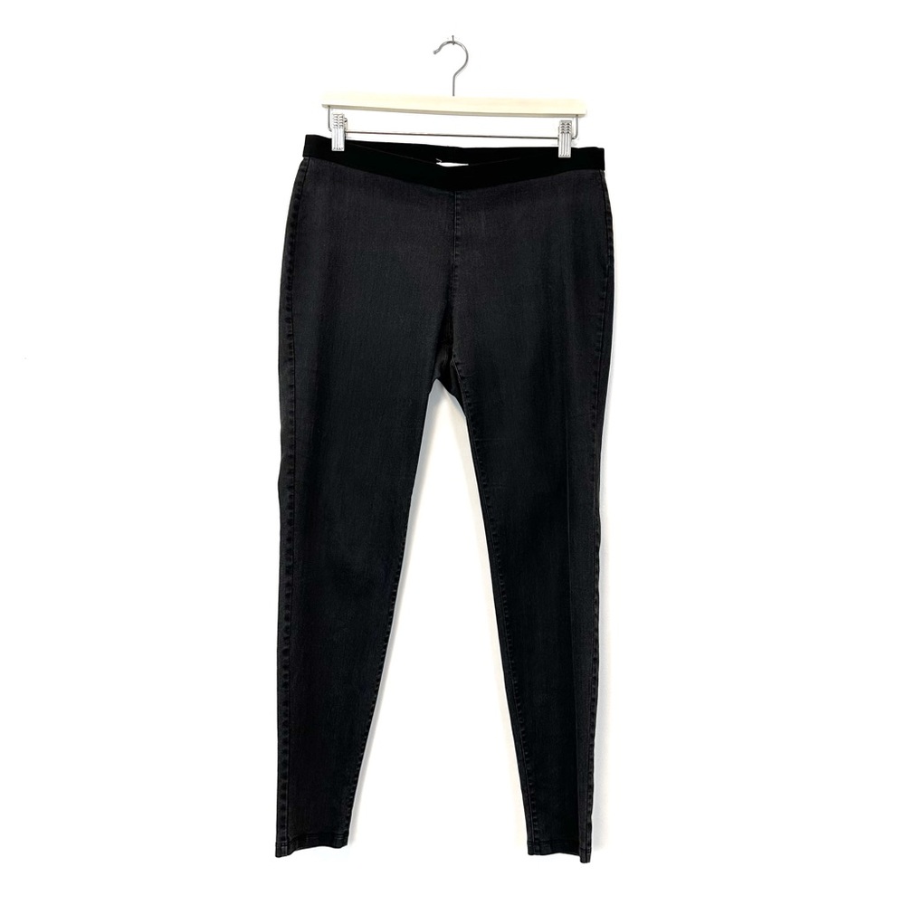 Eileen Fisher |β Grey Stretch Denim Pull On Pants Size M